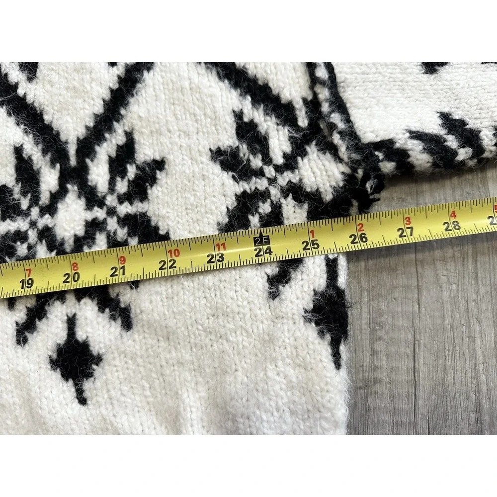Free People Fireside Patterned Tunic‎ Oversized Dolman Sleeve Cuff Medium